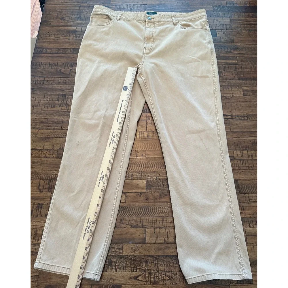 Woolrich Mens Tan Canvas Carpenter Pants 40x32 Work Utility Casual‎